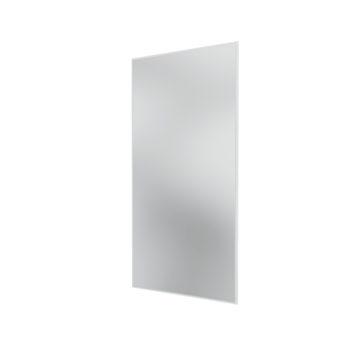Miroir Colour Frame SP1224 Montana, cadre laqué 38 Snow, vue de trois quarts sur fond blanc