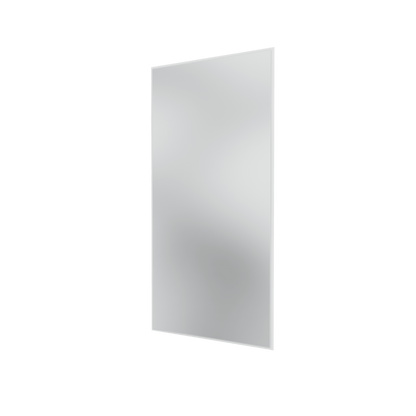 Miroir Colour Frame SP1224 Montana, cadre laqué 38 Snow, vue de trois quarts sur fond blanc