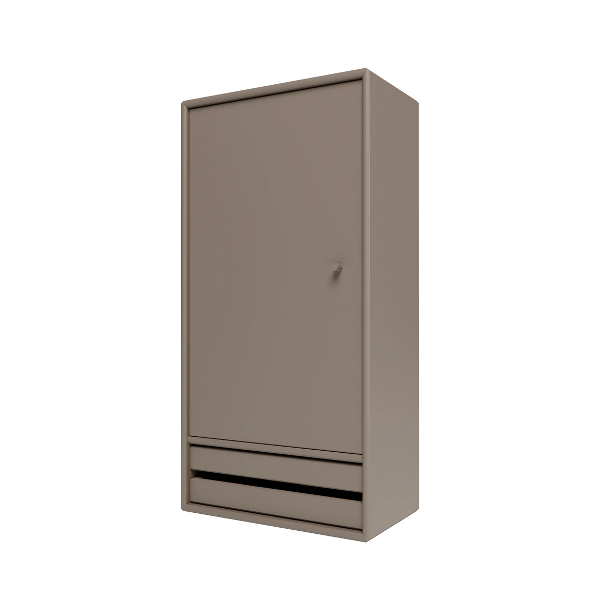 Armoire de salle de bain Reset I, laque 141 Truffle, packshot Montana