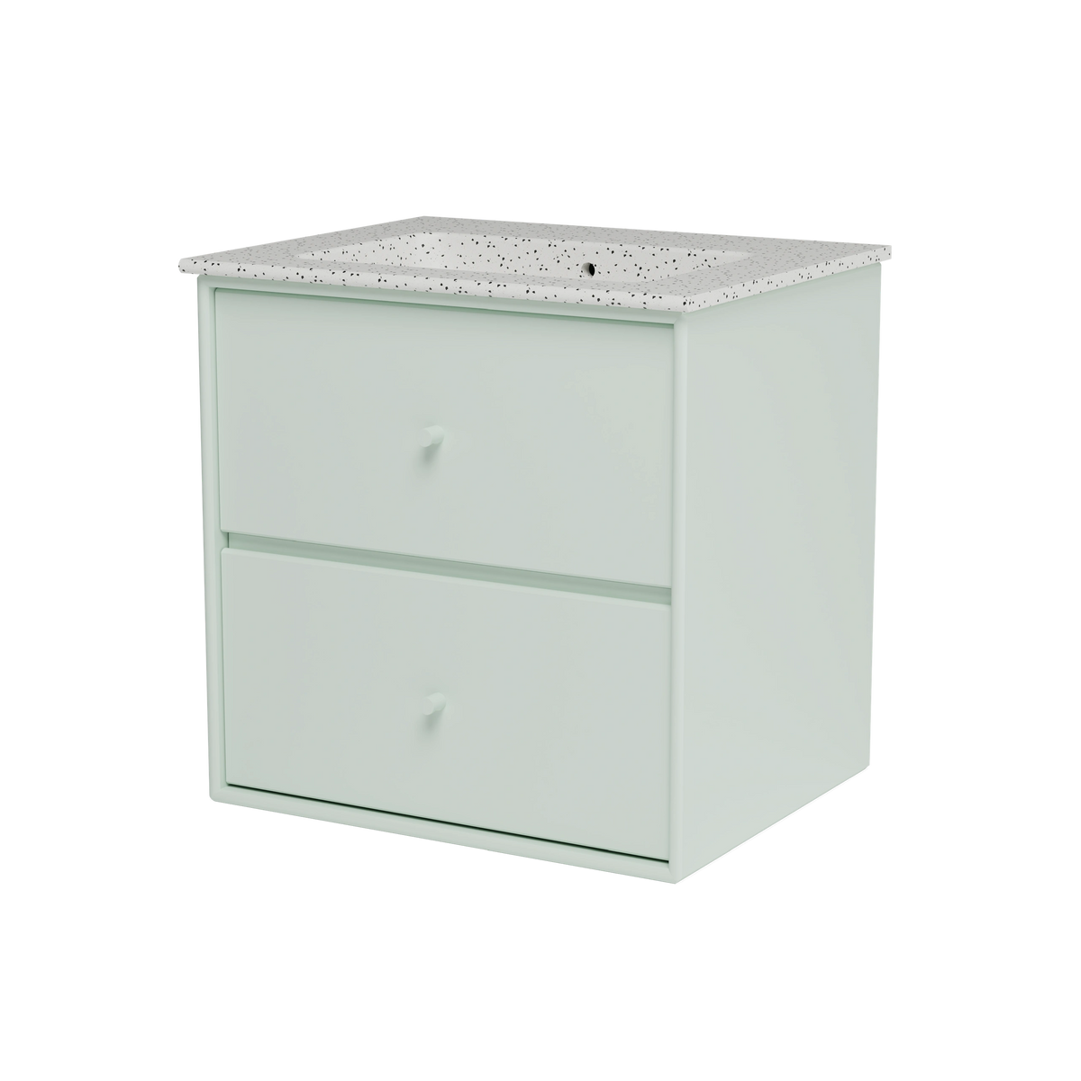 Meuble vasque Flow, laque 161 Mist, packshot Montana