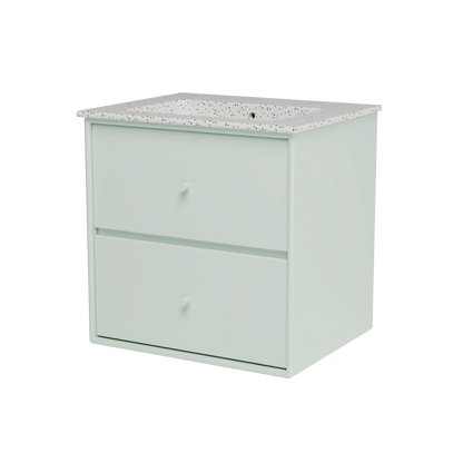 Meuble vasque Flow, laque 161 Mist, packshot Montana