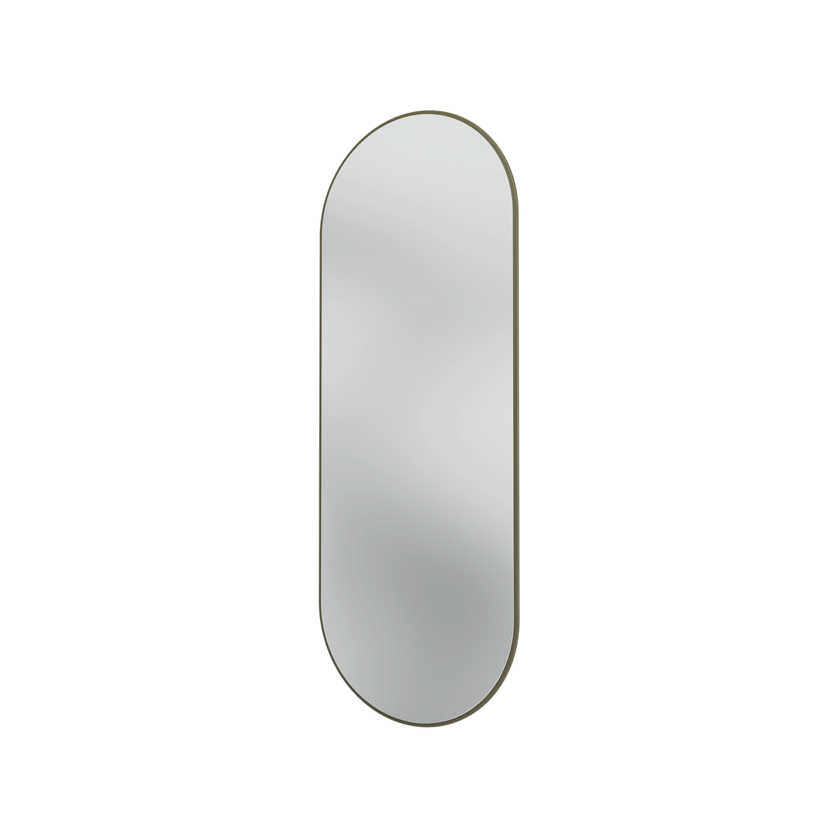 Miroir Colour Frame ovale SP1232R Montana, cadre laqué 139 Oregano, vue de trois quarts sur fond blanc