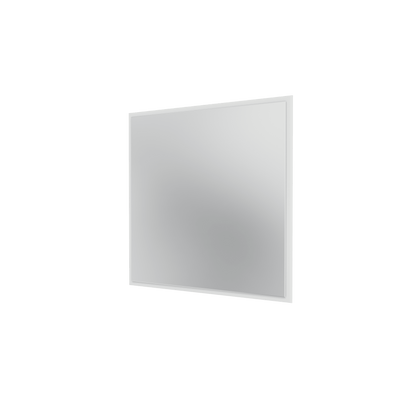 Miroir Colour Frame SP808 Montana, cadre laqué 01 White, vue de trois quarts sur fond blanc