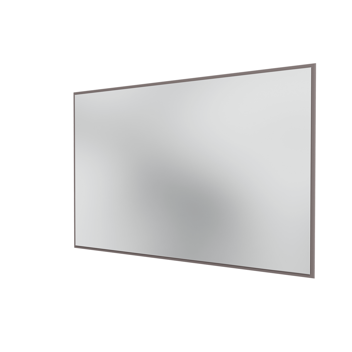 Miroir Colour Frame SP1812 Montana, cadre laqué 35 Coffee, vue de trois quarts sur fond blanc