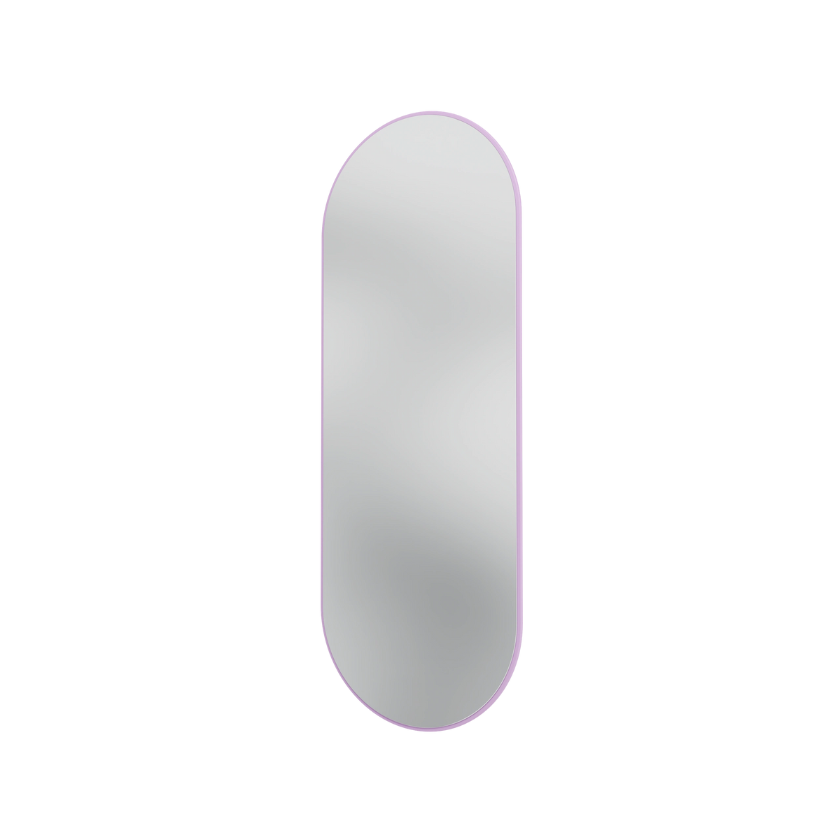 Miroir Colour Frame ovale SP1232R Montana, cadre laqué 164 Iris, vue de trois quarts sur fond blanc