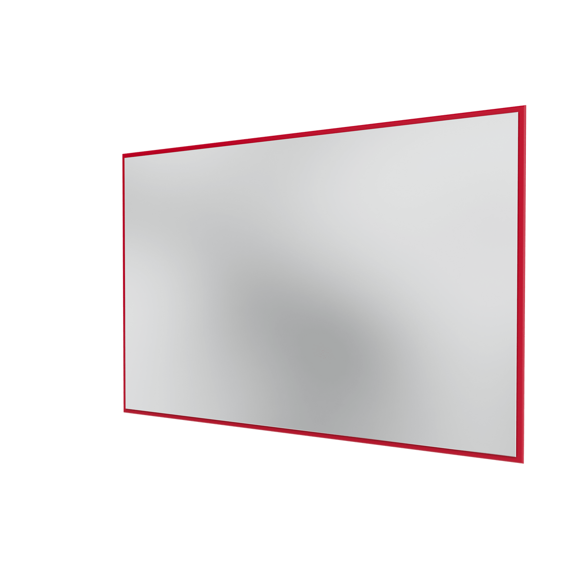 Miroir Colour Frame SP1812 Montana, cadre laqué 165 Beetroot, vue de trois quarts sur fond blanc