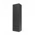 Armoire Attire I Montana, laque 04 Anthracite, suspendu au rail mural, vue de trois quarts sur fond blanc