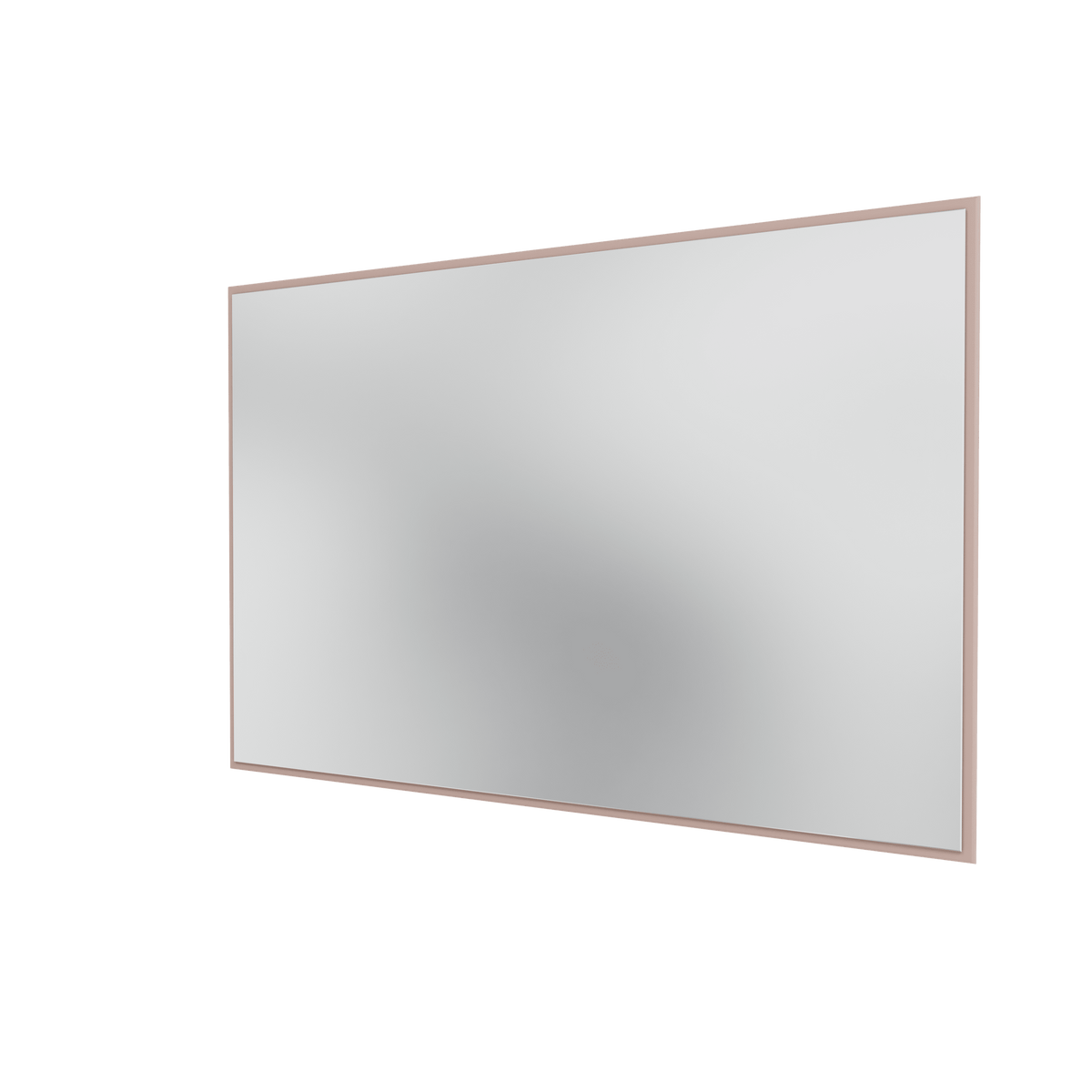 Miroir Colour Frame SP1812 Montana, cadre laqué 137 Mushroom, vue de trois quarts sur fond blanc