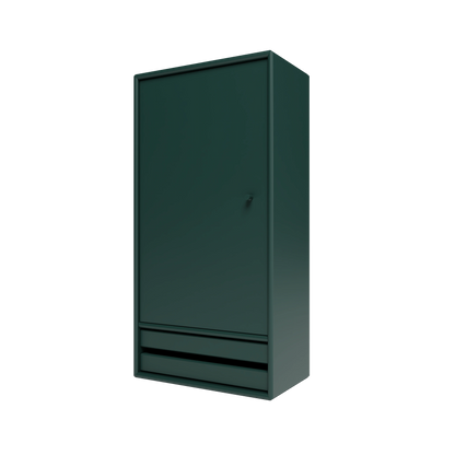 Armoire de salle de bain Reset I, laque 163 Black Jade, packshot Montana