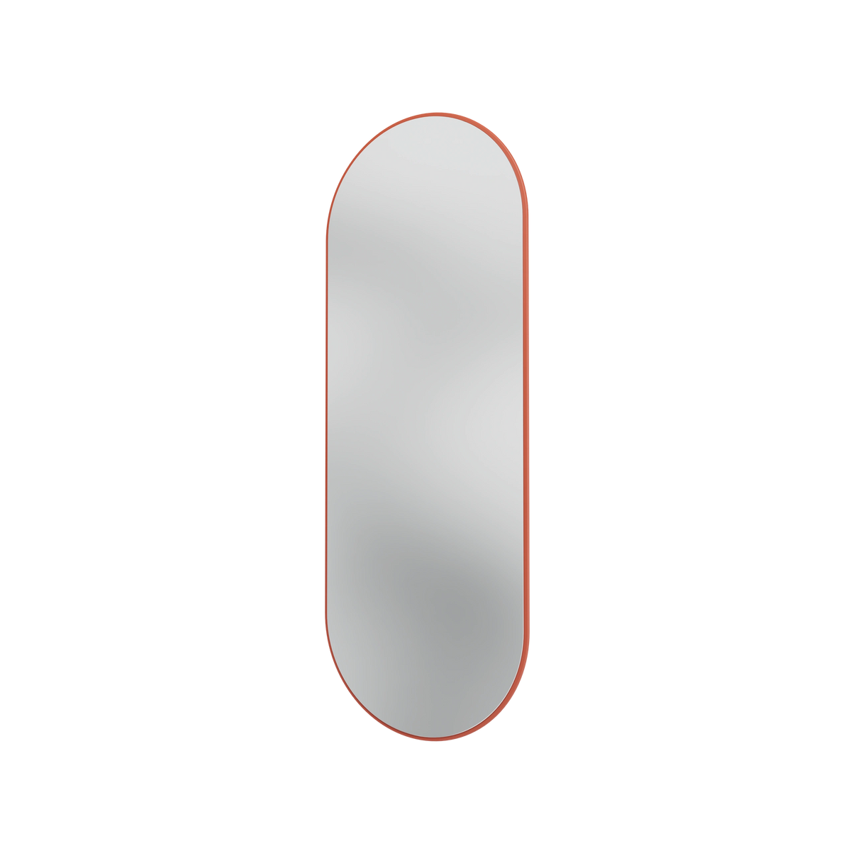 Miroir Colour Frame ovale SP1232R Montana, cadre laqué 162 Hokkaido, vue de trois quarts sur fond blanc