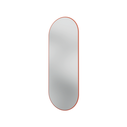 Miroir Colour Frame ovale SP1232R Montana, cadre laqué 162 Hokkaido, vue de trois quarts sur fond blanc
