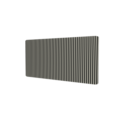 Panneau textile Montana Free habillé du tissu Kvadrat 1123 MN Stripe, vue de trois quarts sur fond blanc