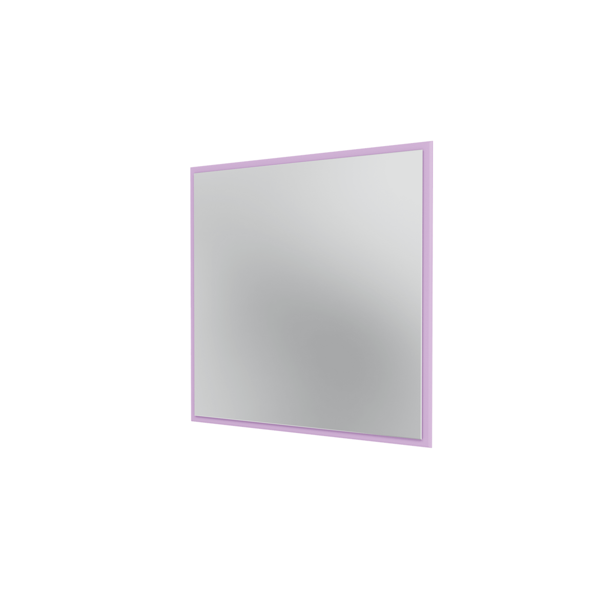 Miroir Colour Frame SP808 Montana, cadre laqué 164 Iris, vue de trois quarts sur fond blanc