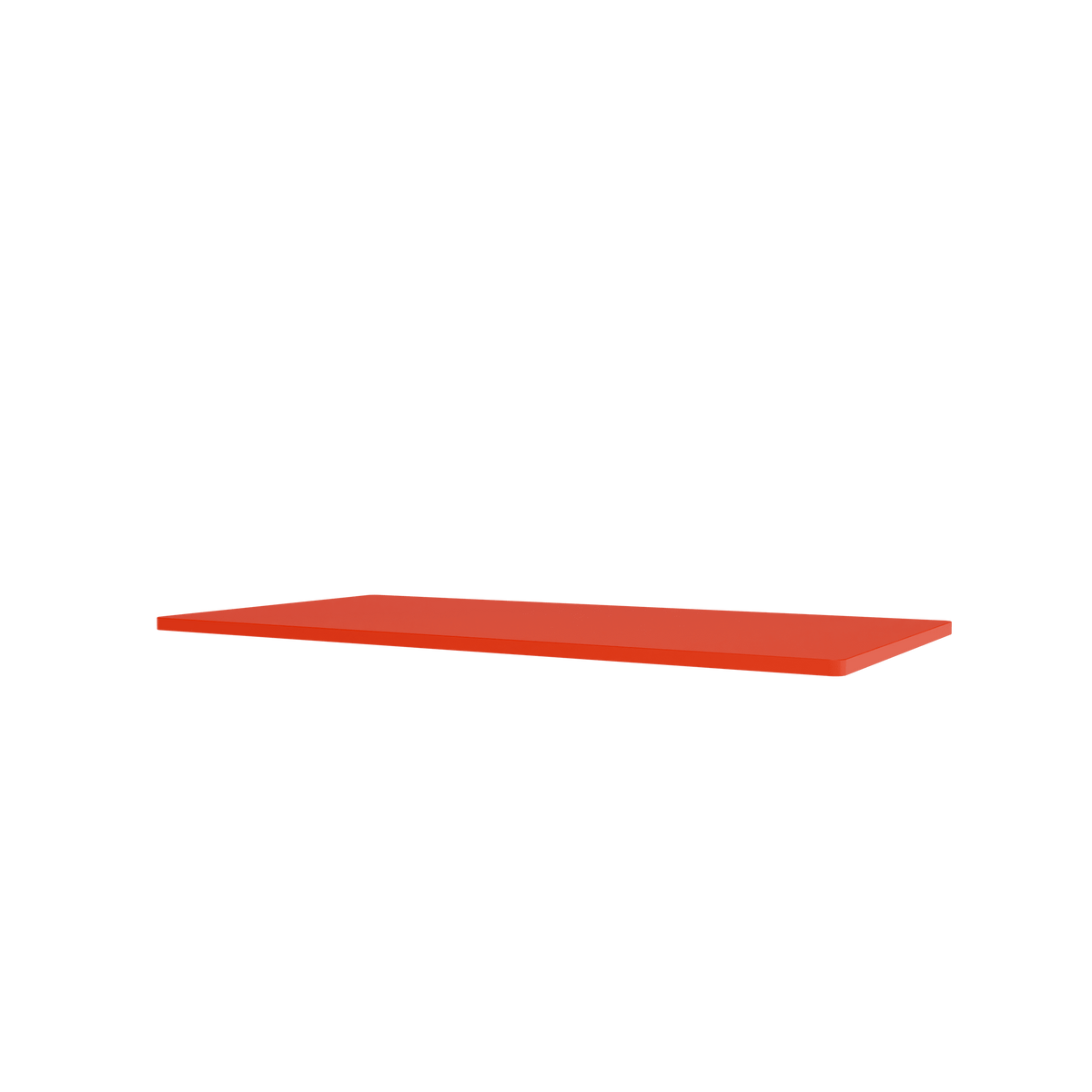 Tablette Panton Wire Extended laquée Rosehip, vue en perspective sur fond blanc