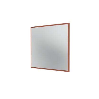 Miroir Colour Frame SP808 Montana, cadre laqué 146 Hazelnut, vue de trois quarts sur fond blanc