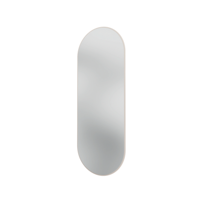 Miroir Colour Frame ovale SP1232R Montana, cadre laqué 168 Clay, vue de trois quarts sur fond blanc