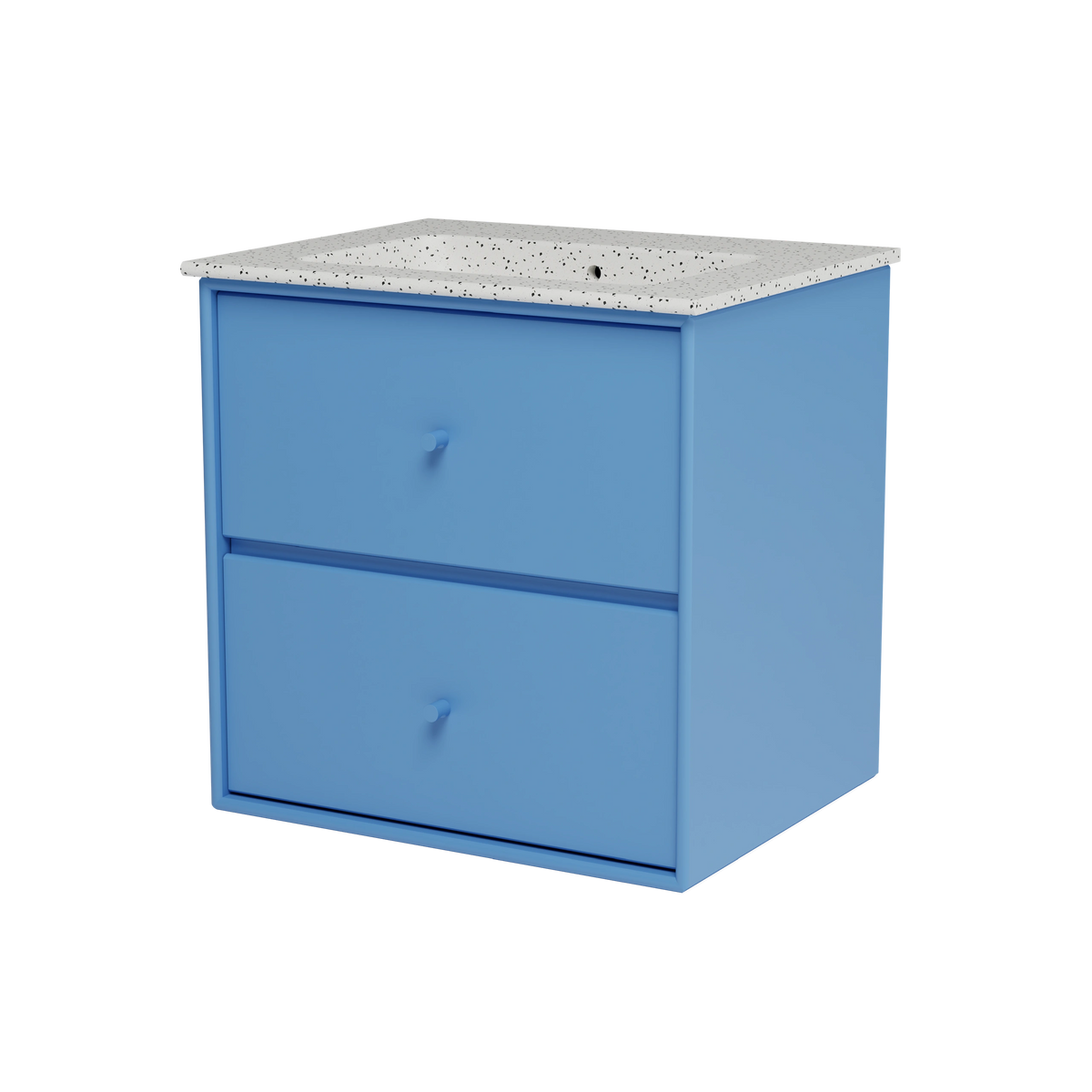 Meuble vasque Flow, laque 154 Azure, packshot Montana