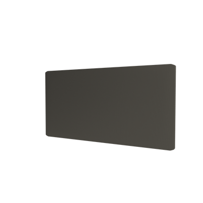 Panneau textile Montana Free habillé du tissu Kvadrat 184 Reflect, vue de trois quarts sur fond blanc