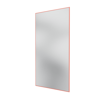 Miroir Colour Frame SG3216 Montana, cadre laqué 151 Rhubarb, vue de trois quarts sur fond blanc