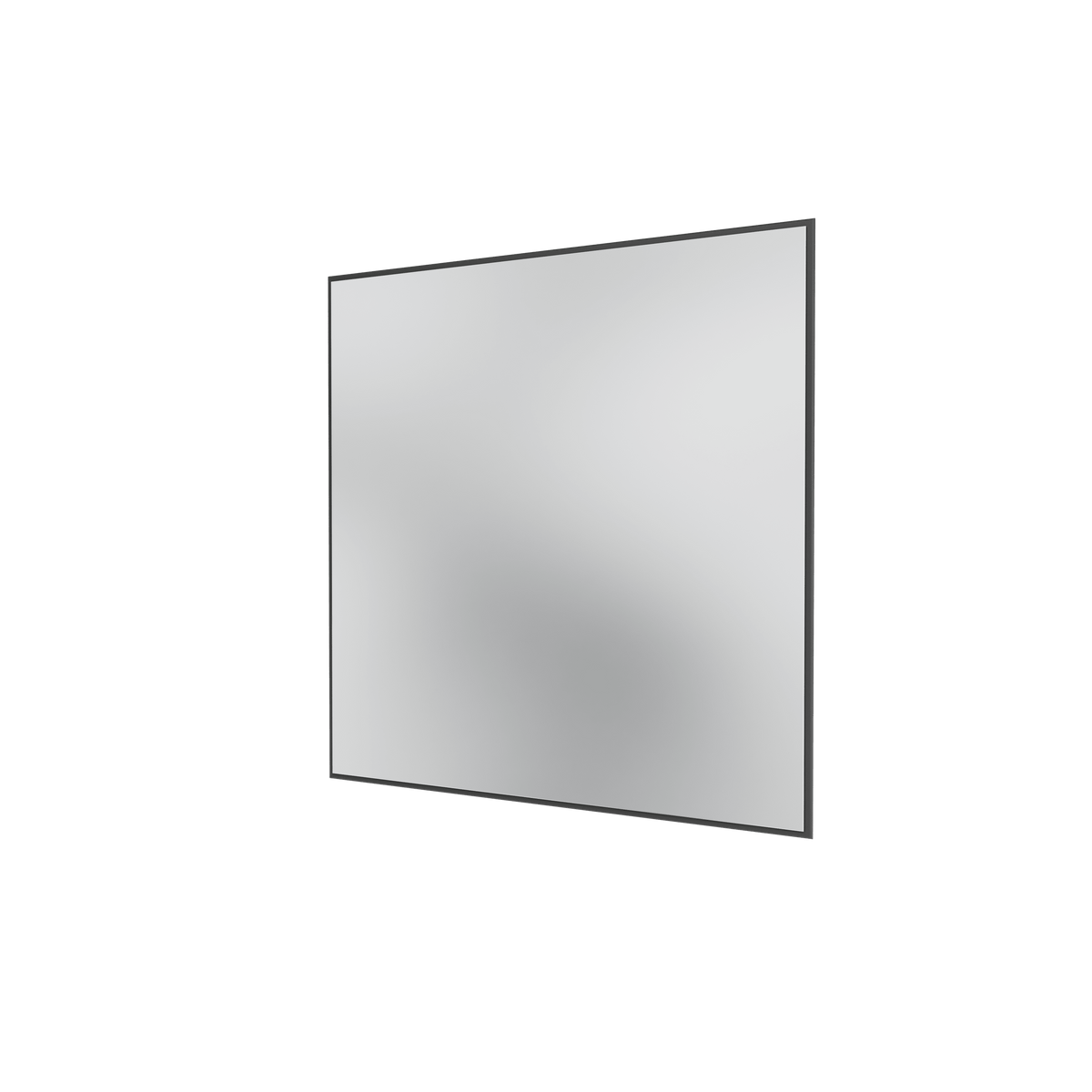 Miroir Colour Frame SP1818 Montana, cadre laqué 04 Anthracite, vue de trois quarts sur fond blanc