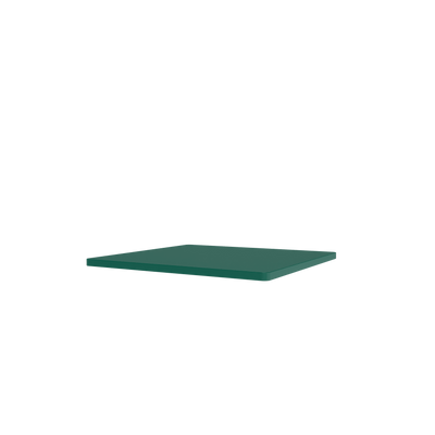 Tablette Panton Wire Single laquée Pine, vue en perspective sur fond blanc