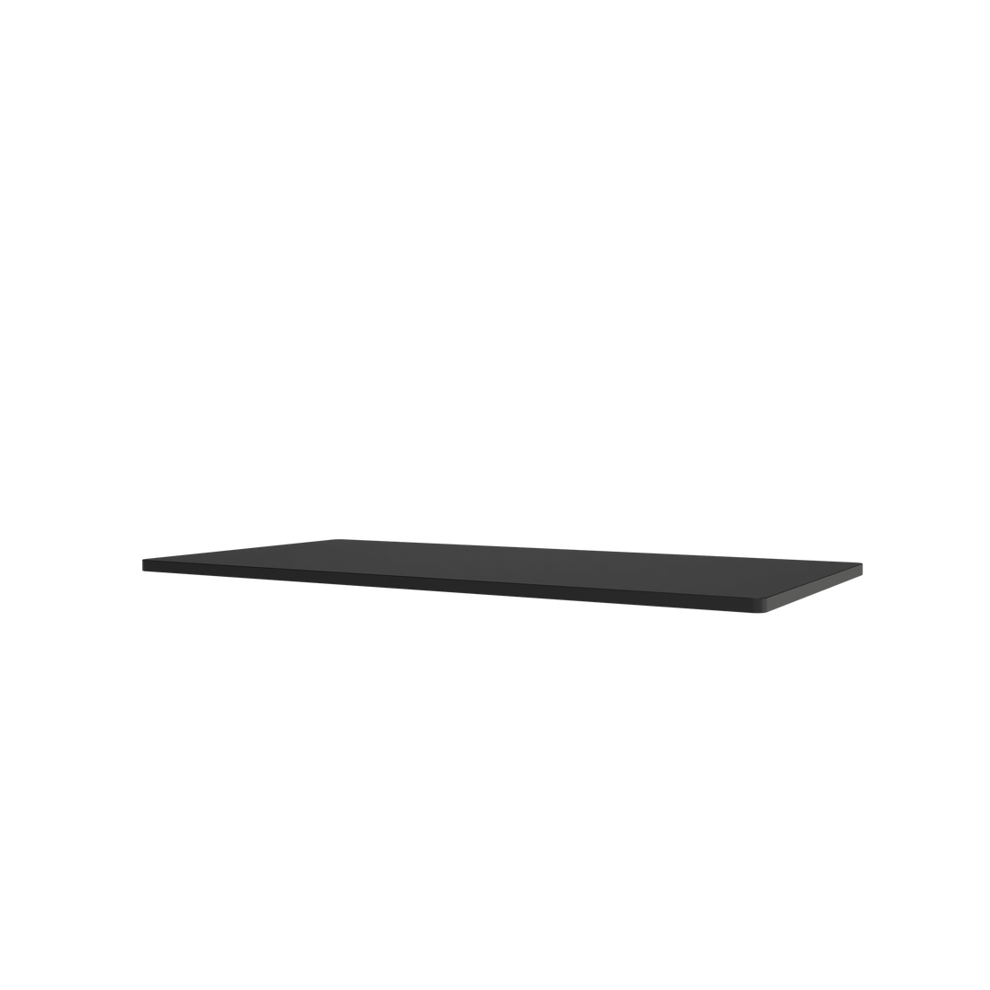 Tablette Panton Wire Extended laquée Black, vue en perspective sur fond blanc