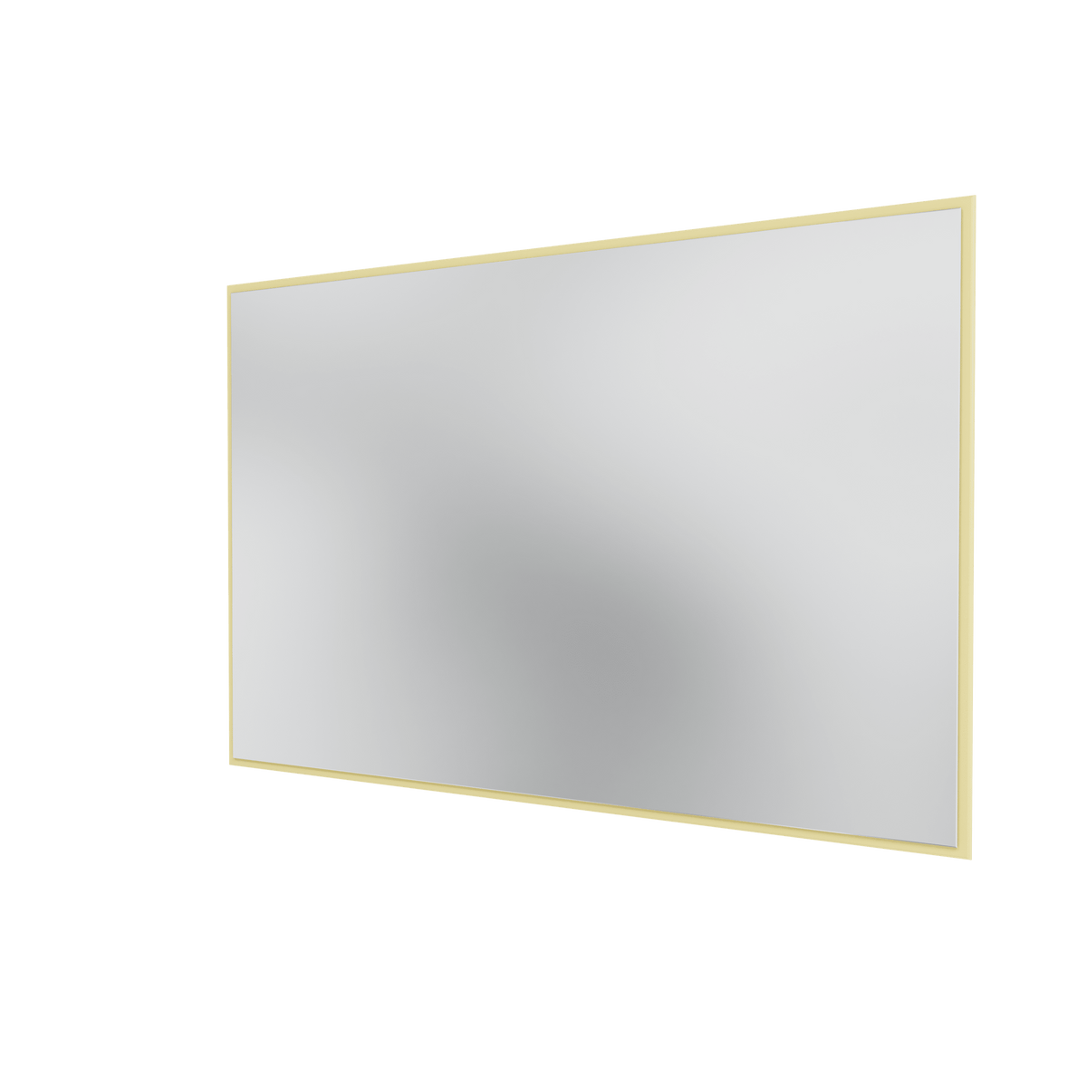 Miroir Colour Frame SP1812 Montana, cadre laqué 159 Camomile, vue de trois quarts sur fond blanc