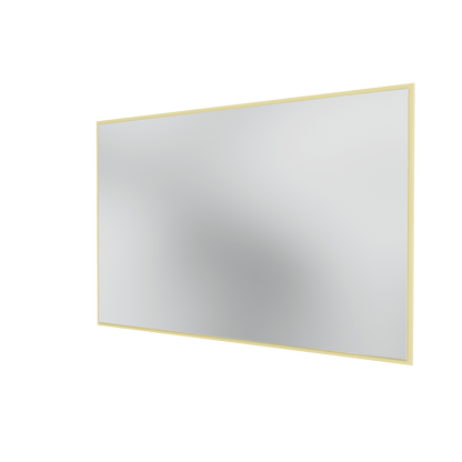 Miroir Colour Frame SP1812 Montana, cadre laqué 159 Camomile, vue de trois quarts sur fond blanc