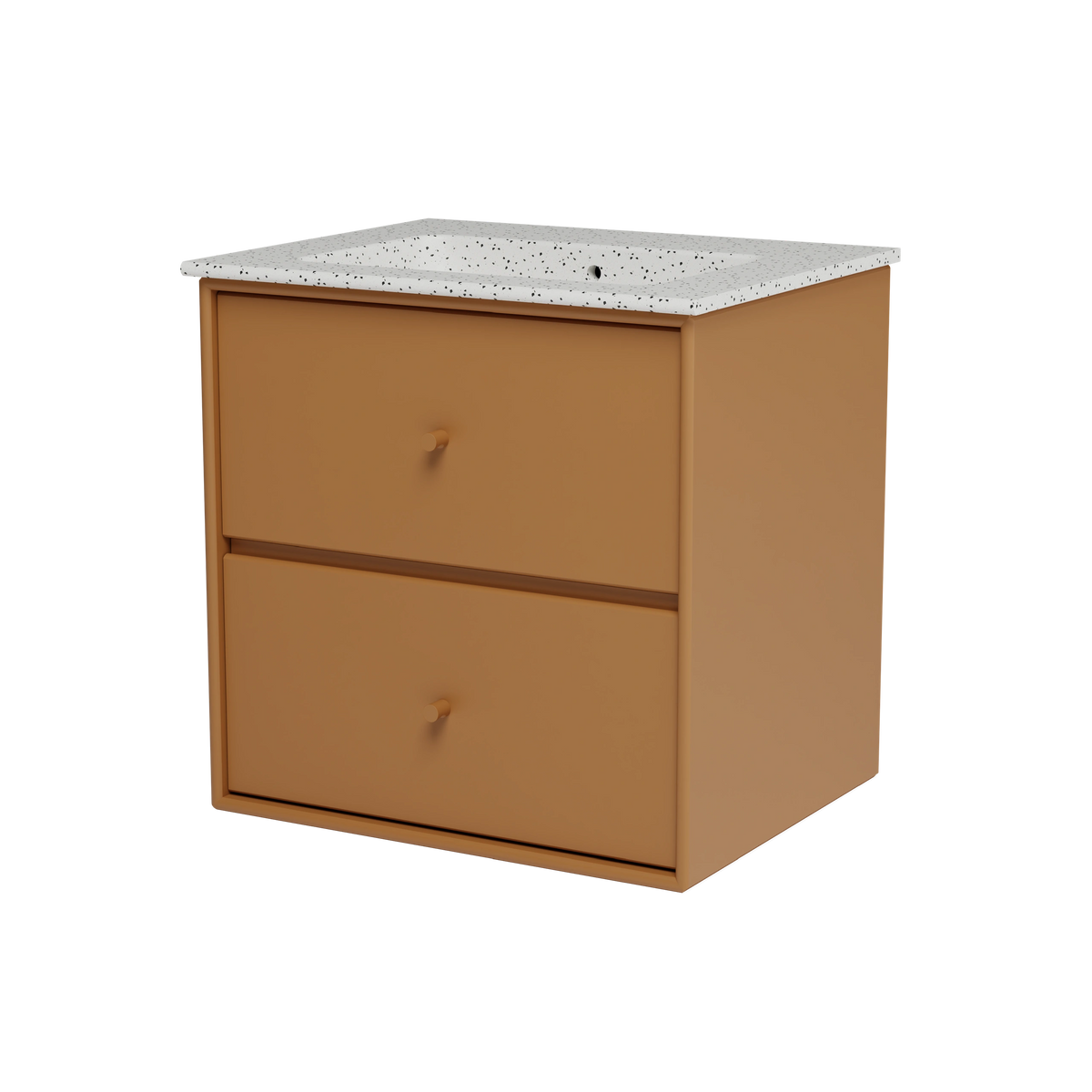Meuble vasque Flow, laque 142 Amber, packshot Montana