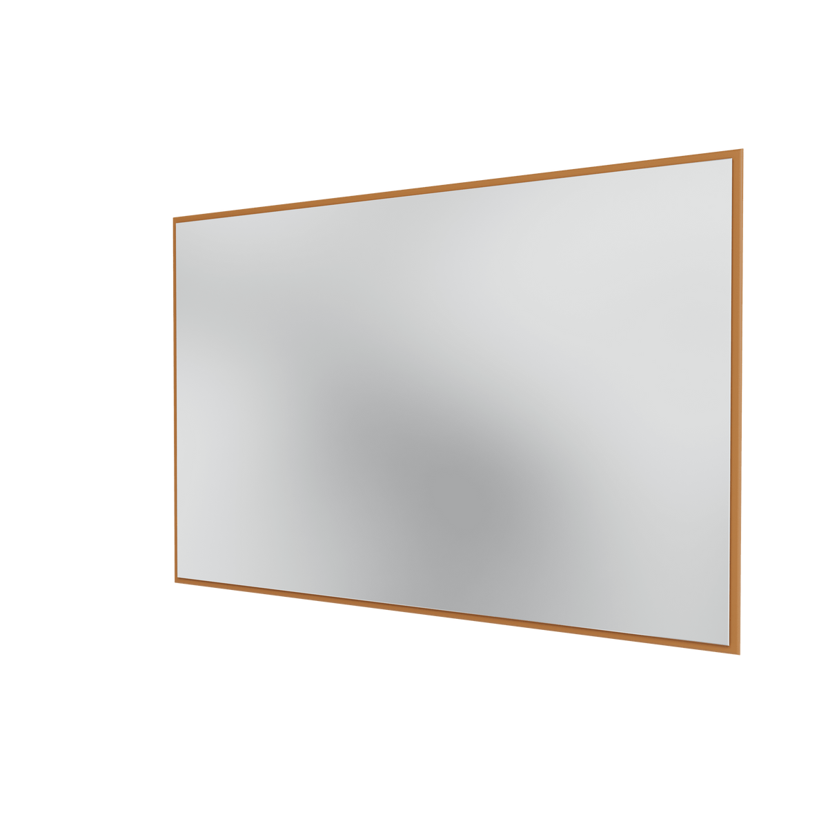 Miroir Colour Frame SP1812 Montana, cadre laqué 142 Amber, vue de trois quarts sur fond blanc