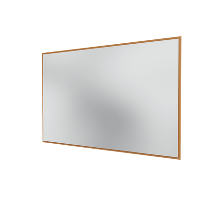 Miroir Colour Frame SP1812 Montana, cadre laqué 142 Amber, vue de trois quarts sur fond blanc