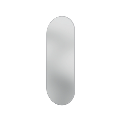 Miroir Colour Frame ovale SP1232R Montana, cadre laqué 02 Fjord, vue de trois quarts sur fond blanc