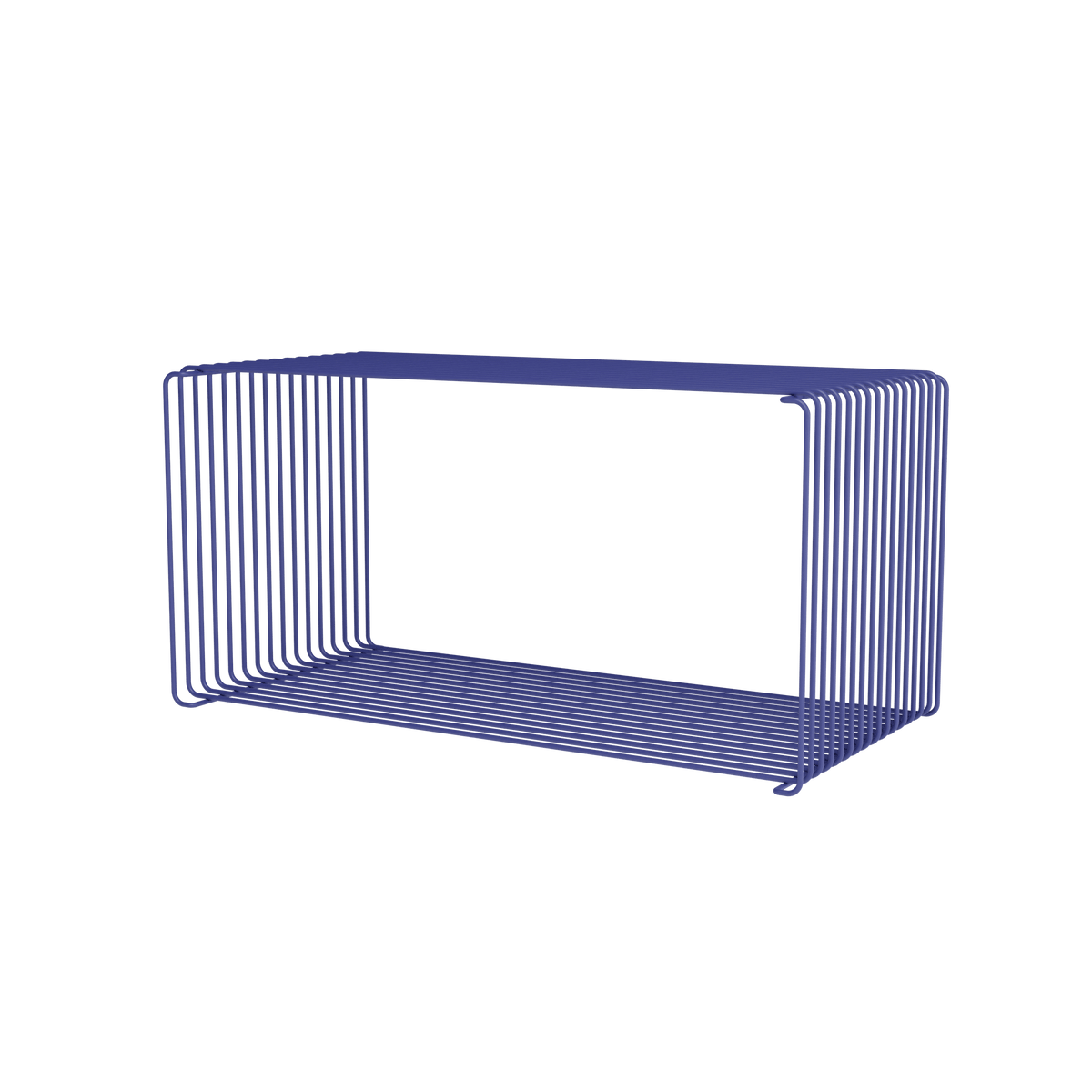 Module Panton Wire Extended laqué Monarch, profondeur 34,8 cm, vue en perspective (l&