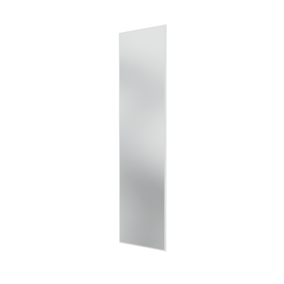 Miroir Colour Frame SG3208 Montana, cadre laqué 101 New White, vue de trois quarts sur fond blanc