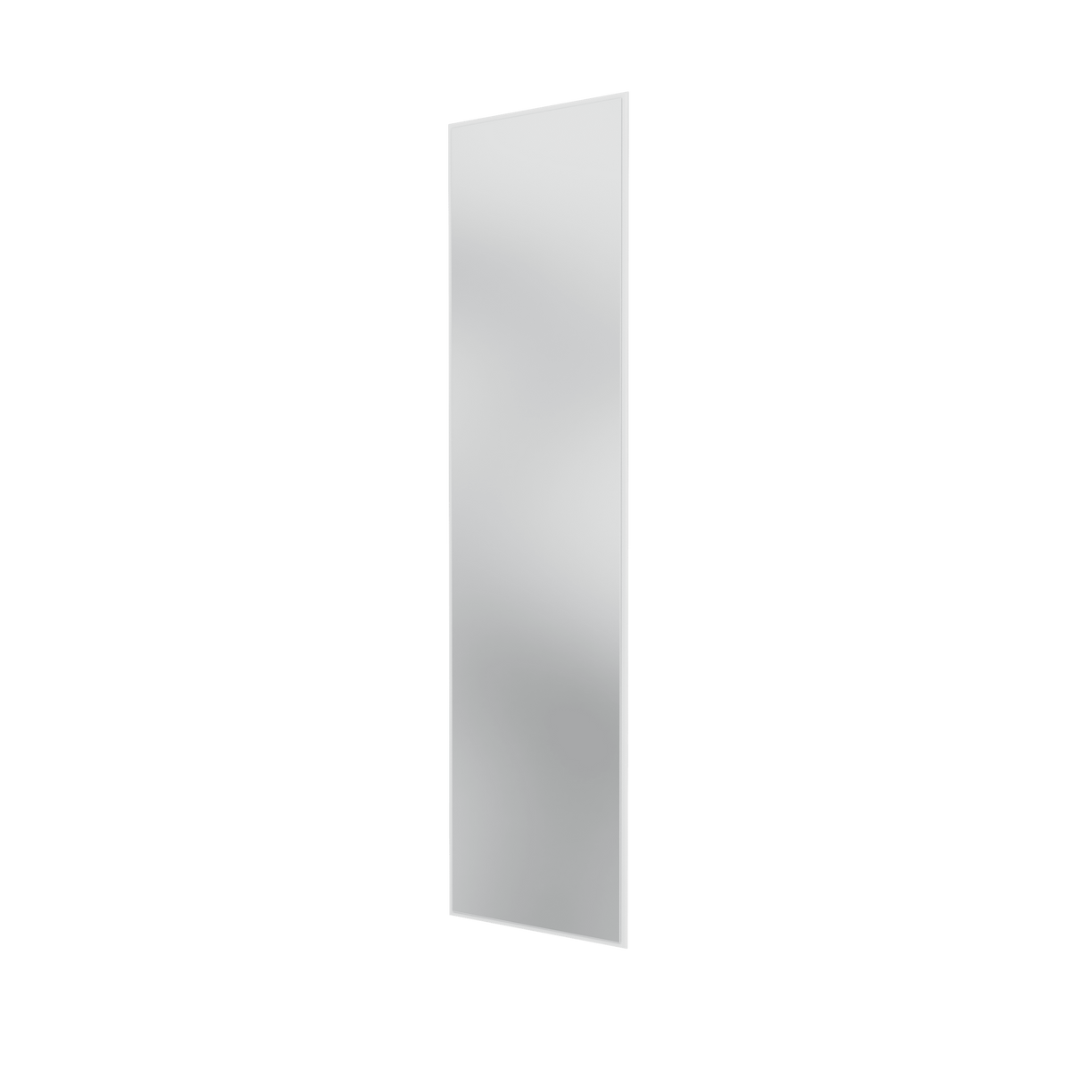 Miroir Colour Frame SG3208 Montana, cadre laqué 101 New White, vue de trois quarts sur fond blanc