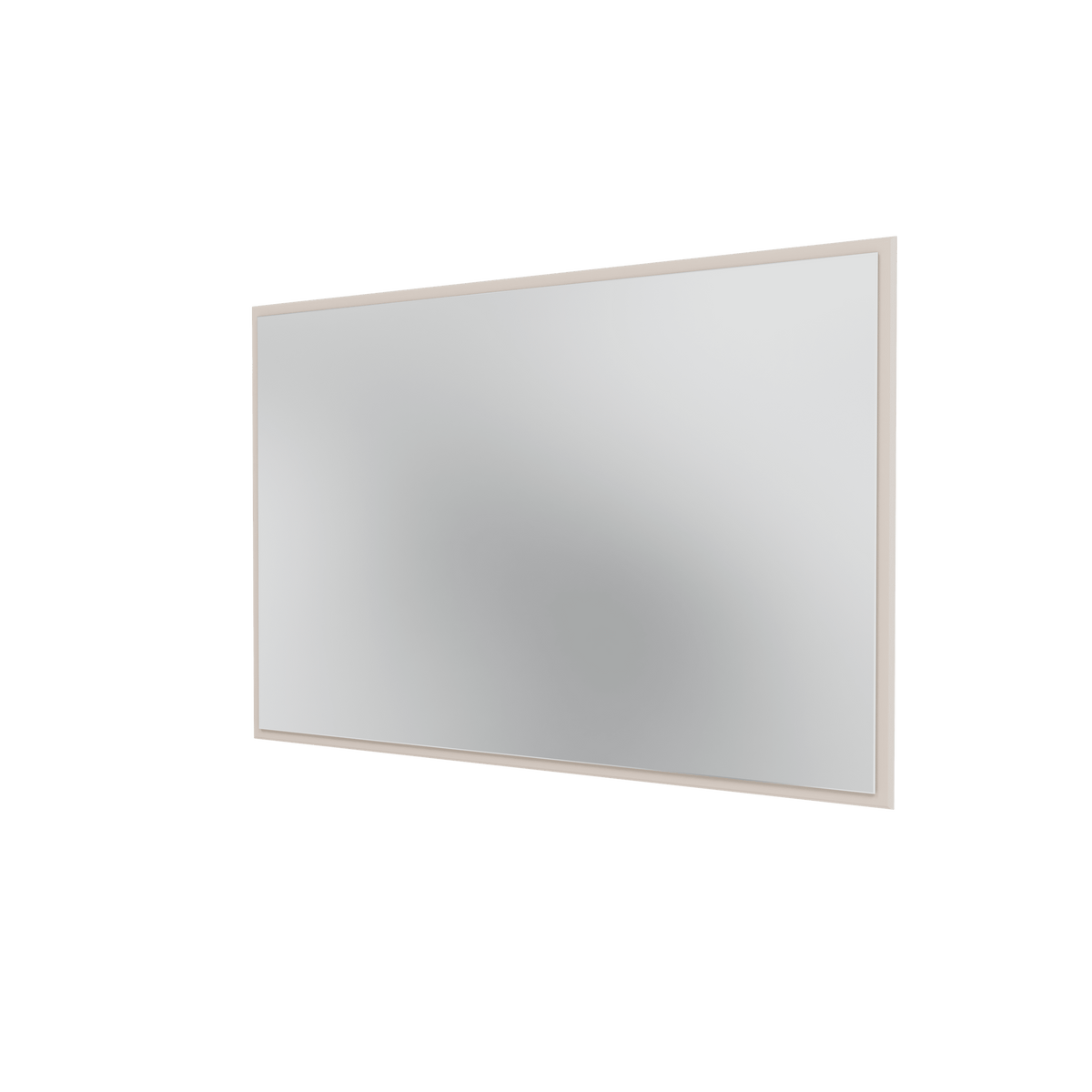 Miroir Colour Frame SP1208 Montana, cadre laqué 168 Clay, vue de trois quarts sur fond blanc