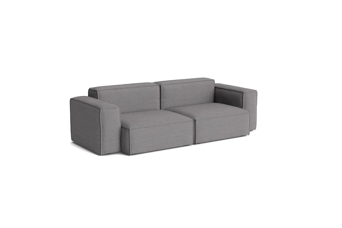 Canapé Mags Soft Low déhoussable de Hay, 2,5 places combinaison 1, tissu Hallingdal 166
