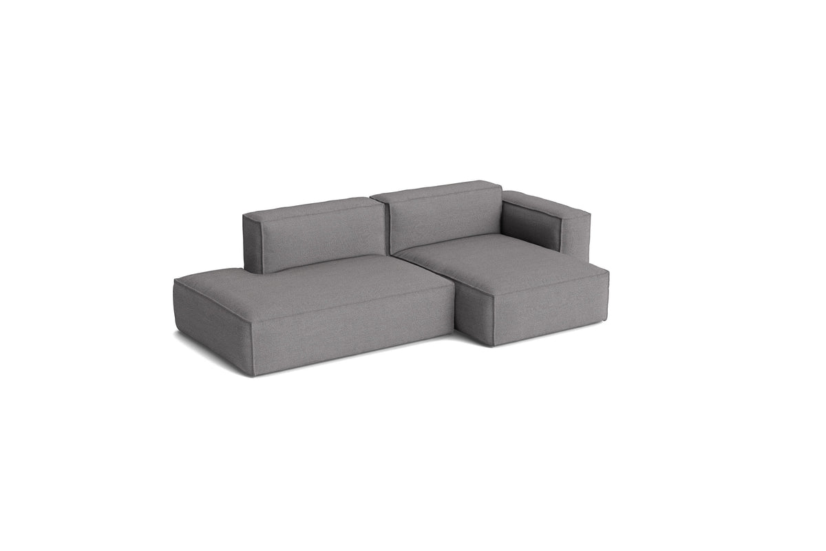 Canapé Mags Soft Low déhoussable de Hay, 2,5 places combinaison 3 méridienne droite, tissu Hallingdal 166