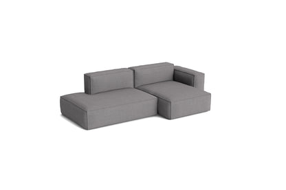 Canapé Mags Soft Low déhoussable de Hay, 2,5 places combinaison 3 méridienne droite, tissu Hallingdal 166