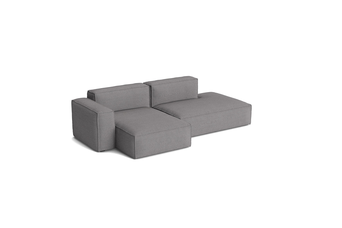 Canapé Mags Soft Low déhoussable de Hay, 2,5 places combinaison 3 méridienne gauche, tissu Hallingdal 166