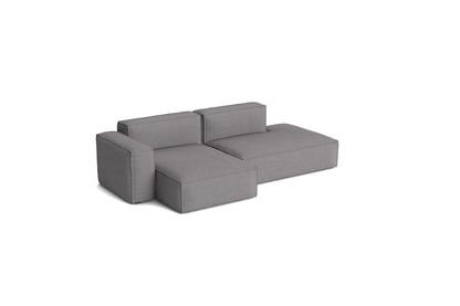 Canapé Mags Soft Low déhoussable de Hay, 2,5 places combinaison 3 méridienne gauche, tissu Hallingdal 166