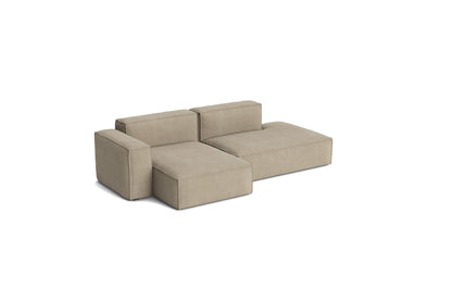 Canapé Mags Soft Low déhoussable de Hay, 2,5 places combinaison 3 méridienne gauche, tissu Linara 216