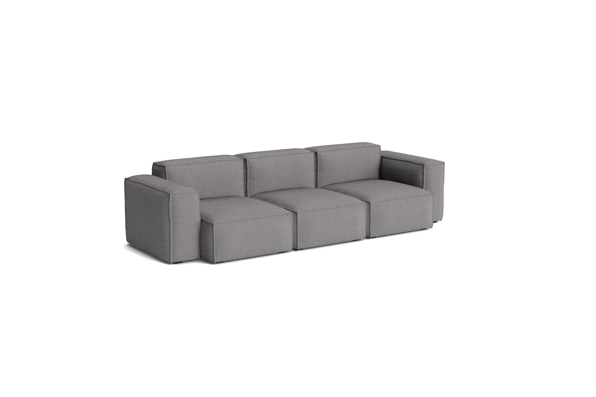 Canapé Mags Soft Low déhoussable de Hay, 3 places combinaison 1, tissu Hallingdal 166
