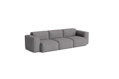 Canapé Mags Soft Low déhoussable de Hay, 3 places combinaison 1, tissu Hallingdal 166