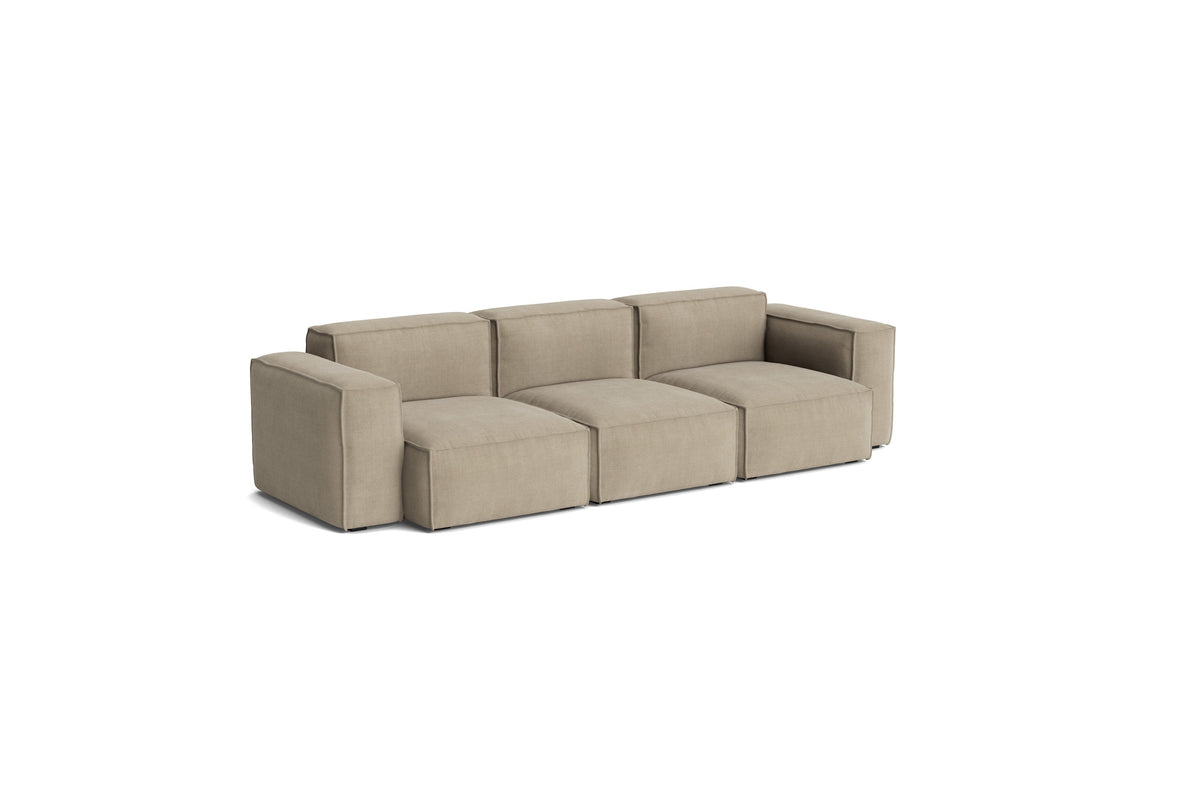 Canapé Mags Soft Low déhoussable de Hay, 3 places combinaison 1, tissu Linara 216