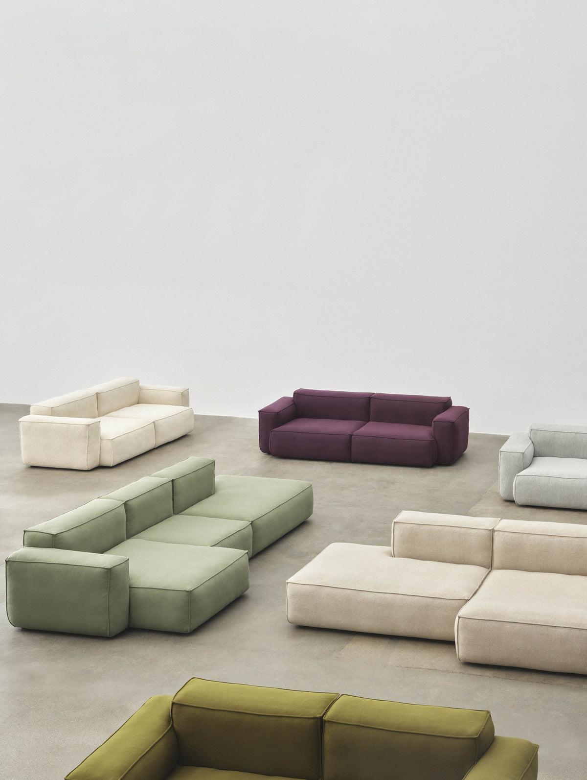 Canapés Mags Soft Low déhoussables de Hay en plusieurs compositions et coloris, vue d&