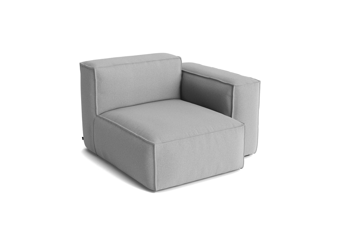 Module S1065RC du canapé Mags Soft Low déhoussable de Hay, accoudoir droit étroit, tissu Steelcut Trio 113