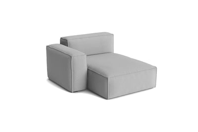 Module S8264RC du canapé Mags Soft Low déhoussable de Hay, méridienne gauche large, tissu Steelcut Trio 113