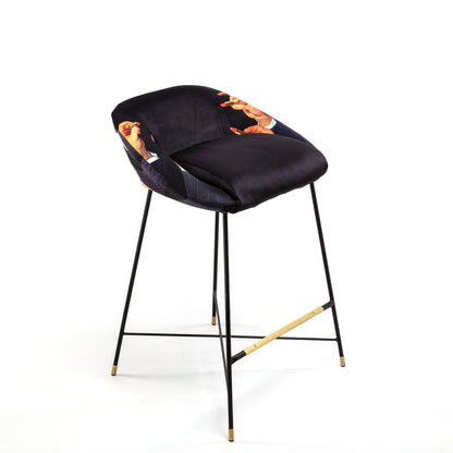 Tabouret haut Lipsticks Black de ToiletPaper - Seletti-vue 1-The Woods Gallery