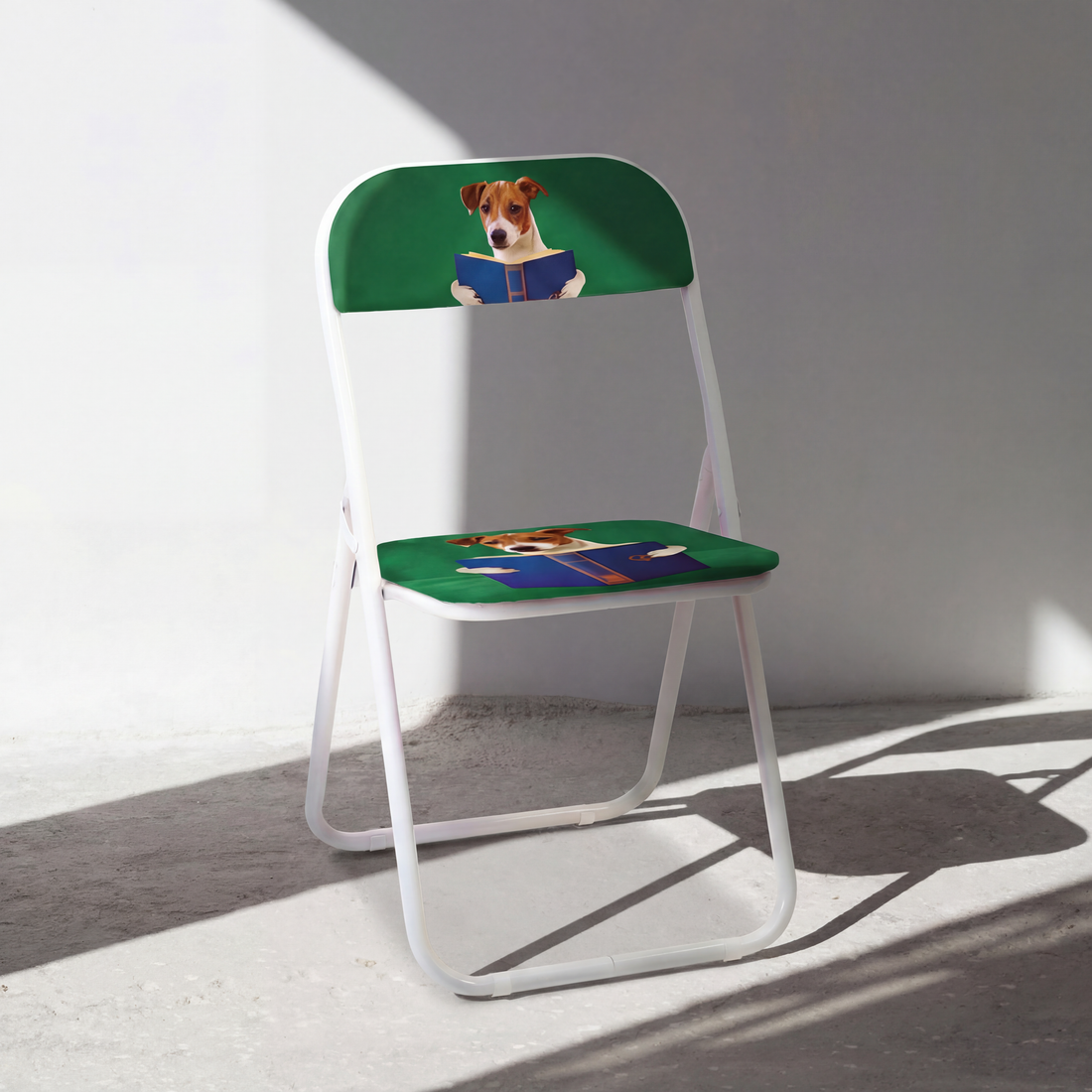 Chaise pliante Nerdy Dog de ToiletPaper - Seletti-vue 2-The Woods Gallery